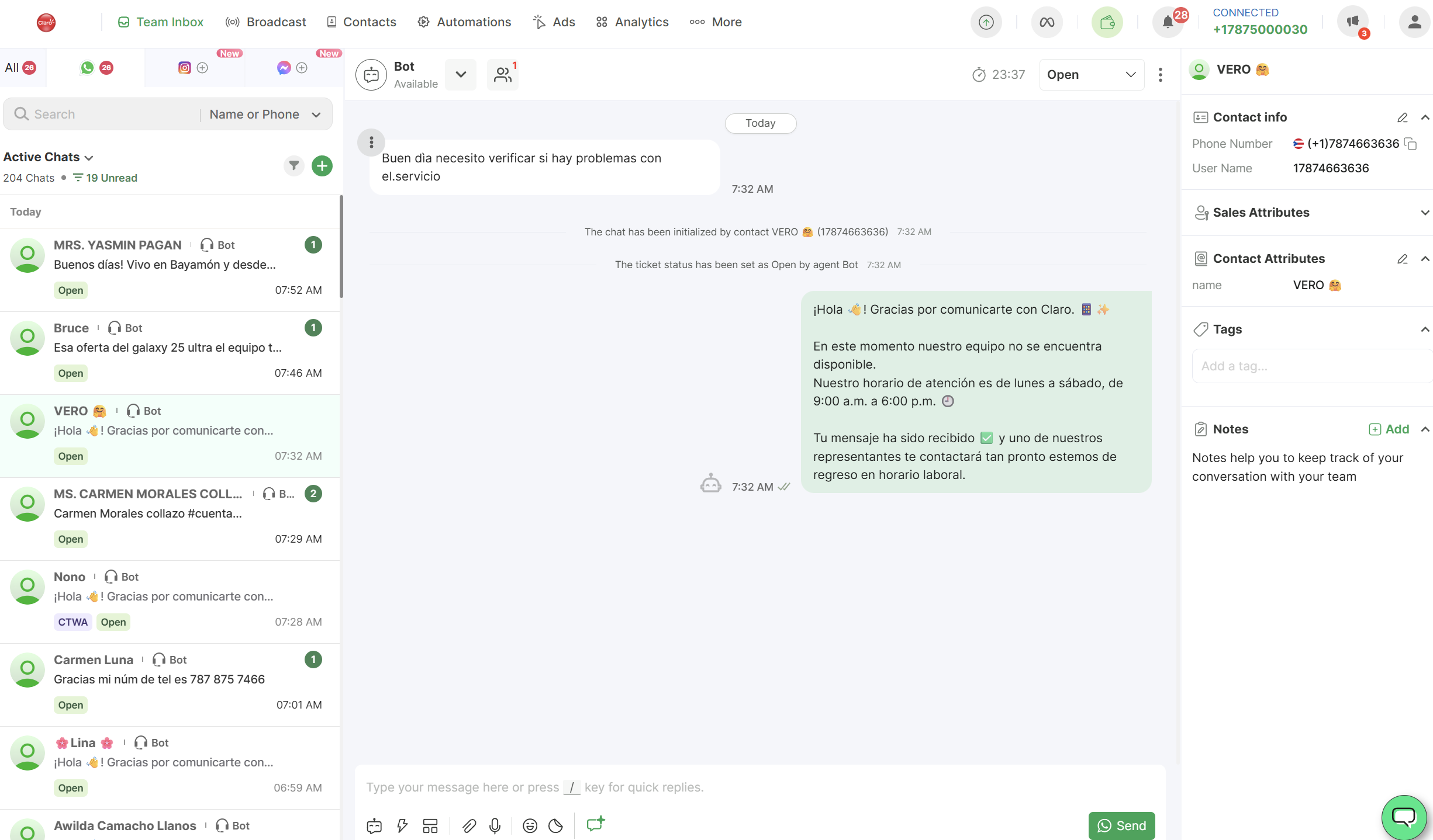 Chatbot WhatsApp Business